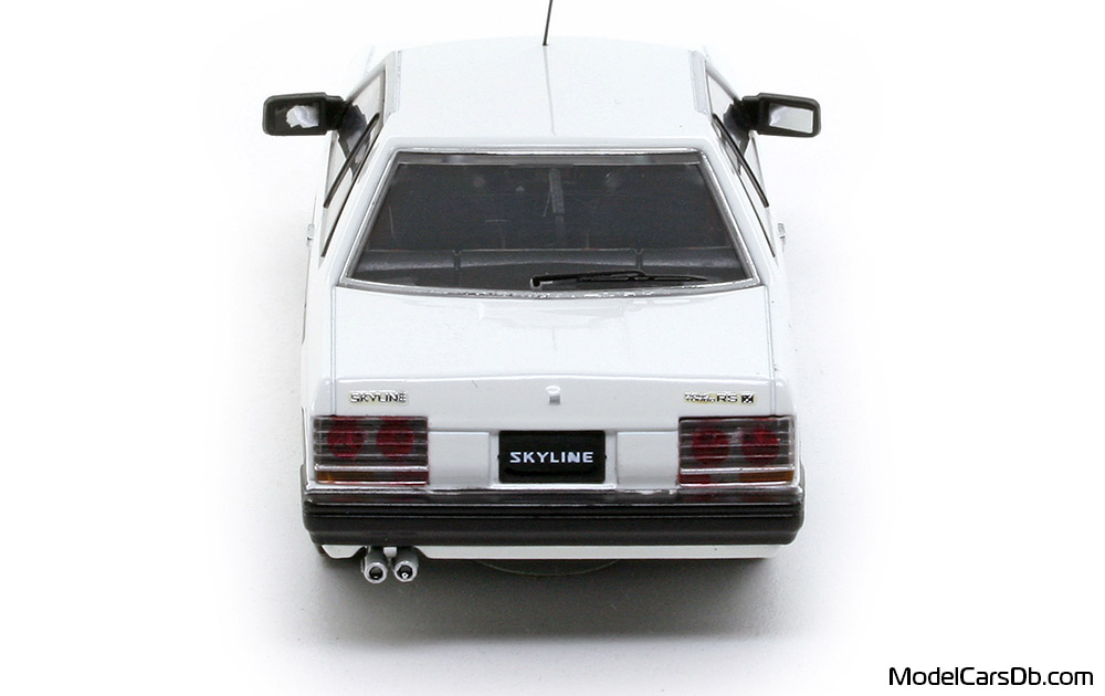 1984 - Nissan Skyline 2000 RS-X Turbo-C (KDR30) Kyosho 1/43 (Белый) Сзади