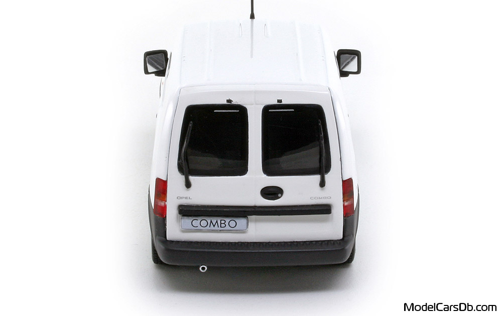 2002 - Opel Combo Minichamps 1/43 (Белый) Сзади
