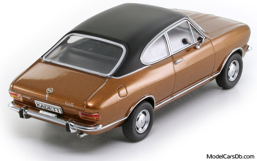 1967 - Opel Kadett LS Schuco 1/43 (Коричневый / Чёрный) Задняя правая сторона