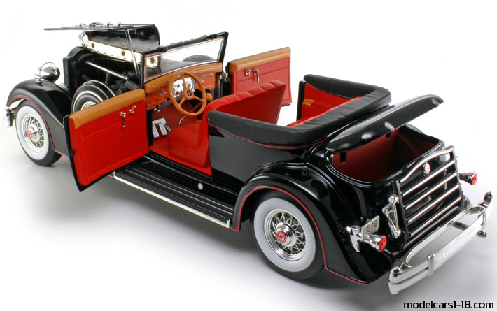 1934 - Packard Twelve Anson 1/18 (Чёрный) Открывающиеся части