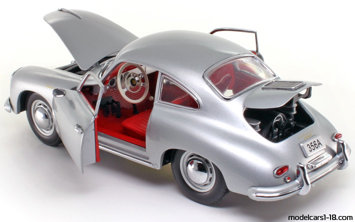 1956 - Porsche 356 A Sun Star 1/18 (Жёлтый) Открывающиеся части
