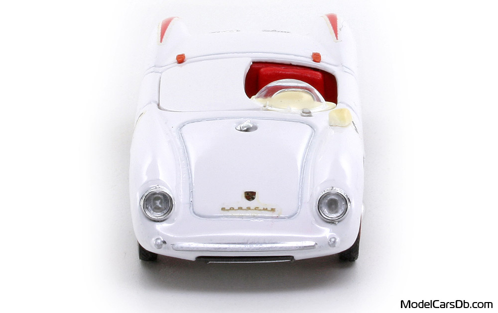 1954 - Porsche 550 RS Stradale Brumm 1/43 (Белый / Kрасный) Спереди