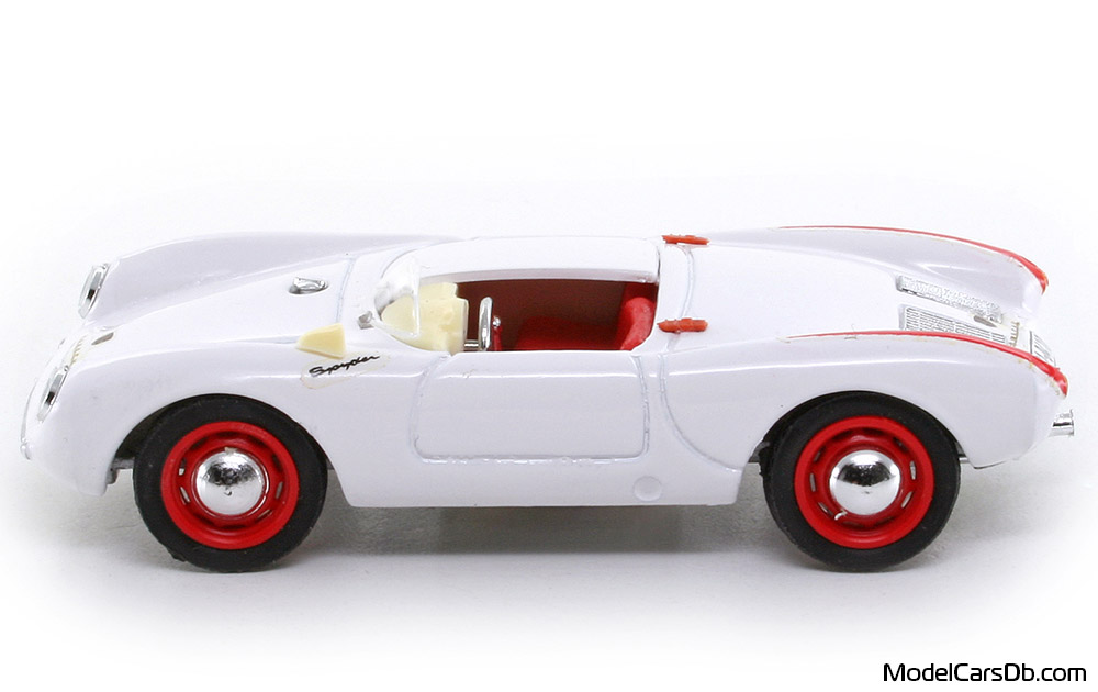 1954 - Porsche 550 RS Stradale Brumm 1/43 (Белый / Kрасный) Сторона