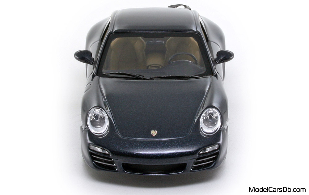 2008 - Porsche 911 Carrera 4 (997) Minichamps 1/43 (Синий) Спереди