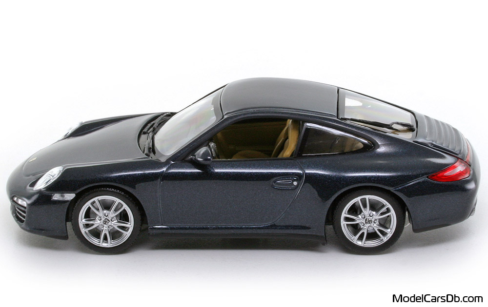 2008 - Porsche 911 Carrera 4 (997) Minichamps 1/43 (Синий) Сторона