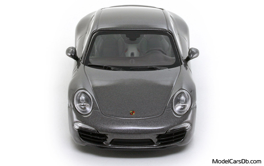 2011 - Porsche 911 Carrera (991) Minichamps 1/43 (Серый ) Спереди