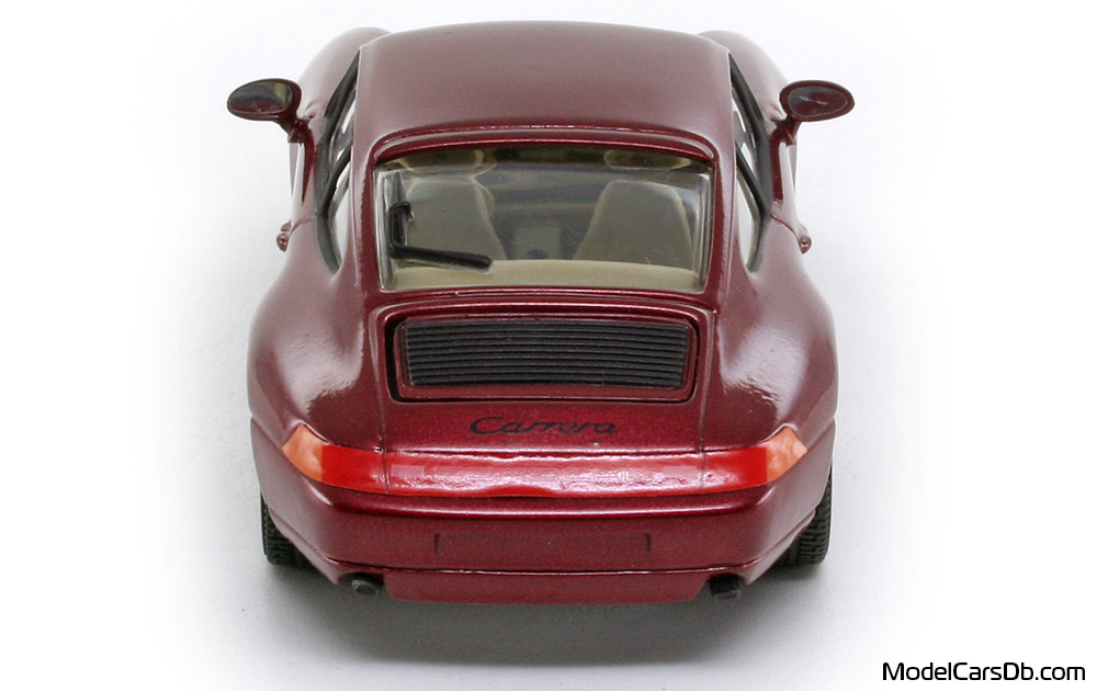 1993 - Porsche 911 Carrera (993) Minichamps 1/43 (Kрасный) Сзади