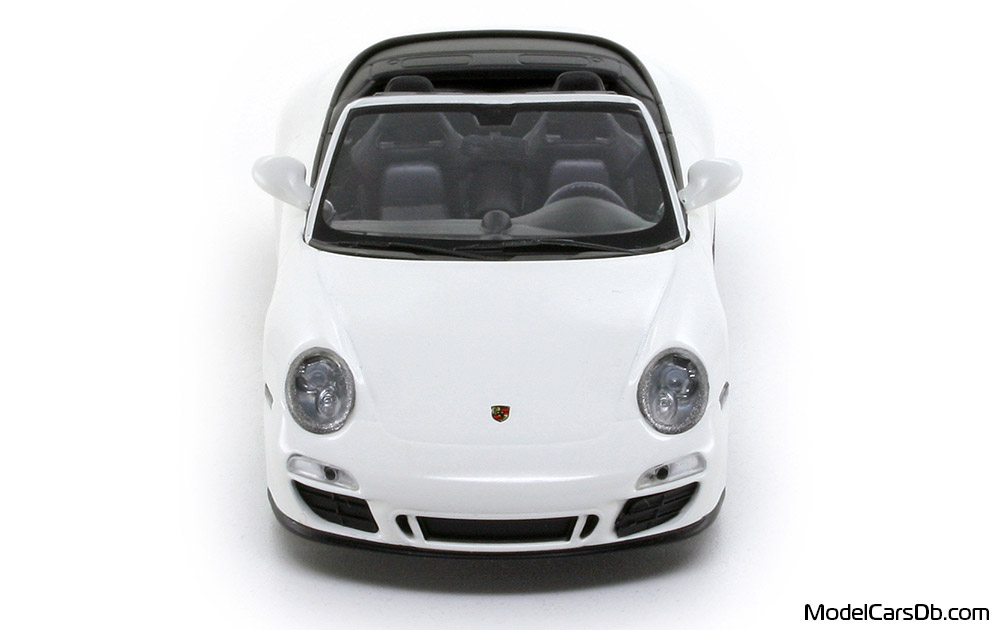 2011 - Porsche 911 Carrera GTS Cabriolet (997) Minichamps 1/43 (Белый) Спереди