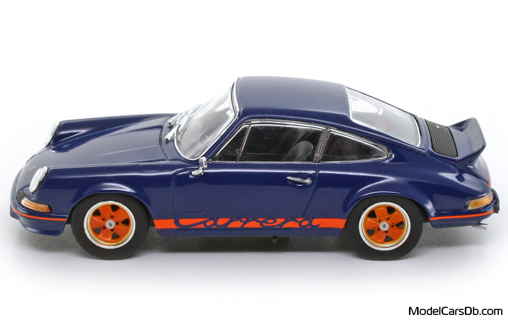 1973 - Porsche 911 Carrera RS 2.7 Spark 1/43 (Синий / Оранжевый) Сторона