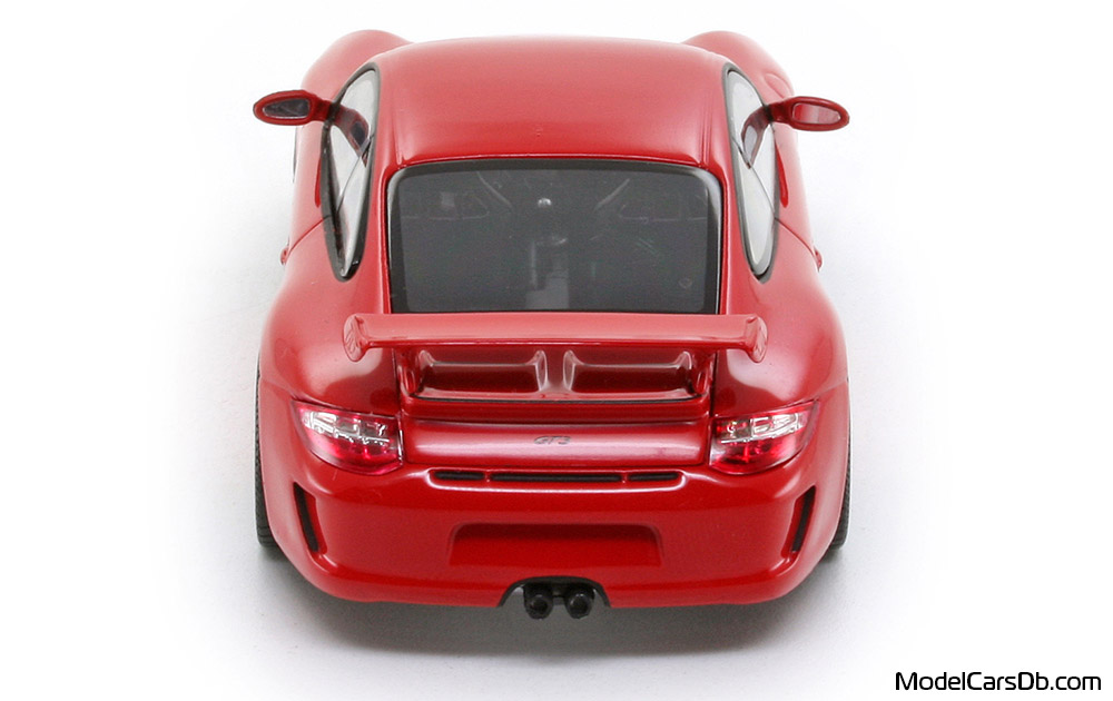 2009 - Porsche 911 GT3 (997) Minichamps 1/43 (Kрасный) Сзади