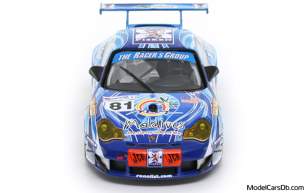 2004 - Porsche 911 GT3 RSR (996) Minichamps 1/43 (Синий / Синий) Спереди