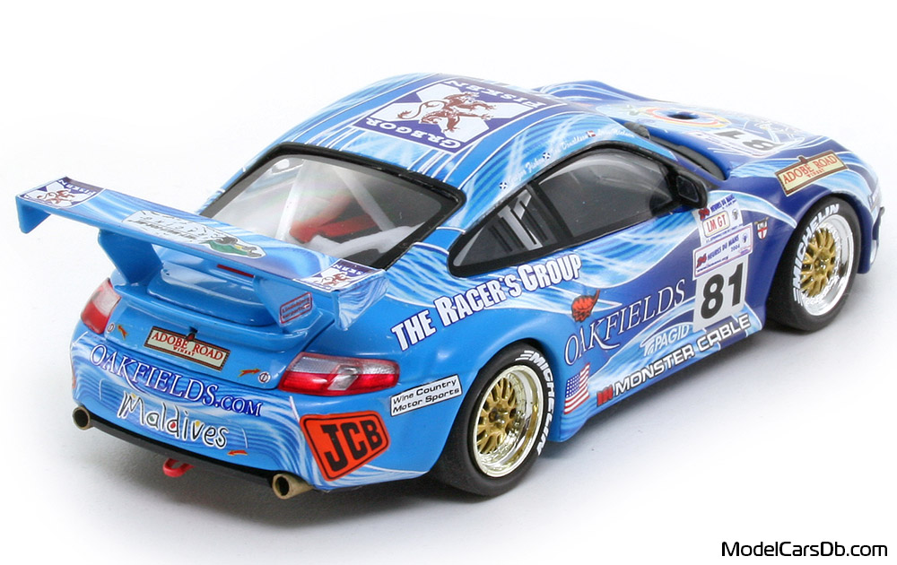 2004 - Porsche 911 GT3 RSR (996) Minichamps 1/43 (Синий / Синий) Задняя правая сторона