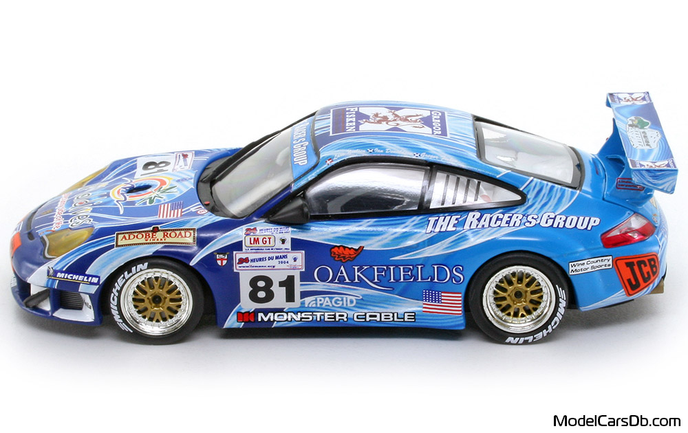 2004 - Porsche 911 GT3 RSR (996) Minichamps 1/43 (Синий / Синий) Сторона