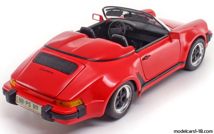 1989 - Porsche 911 Speedster (930) Maisto 1/18 (Kрасный) Задняя правая сторона