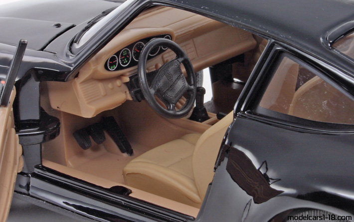 1995 - Porsche 911 Turbo (993) Anson 1/18 (Чёрный) Интерьер панель приборов
