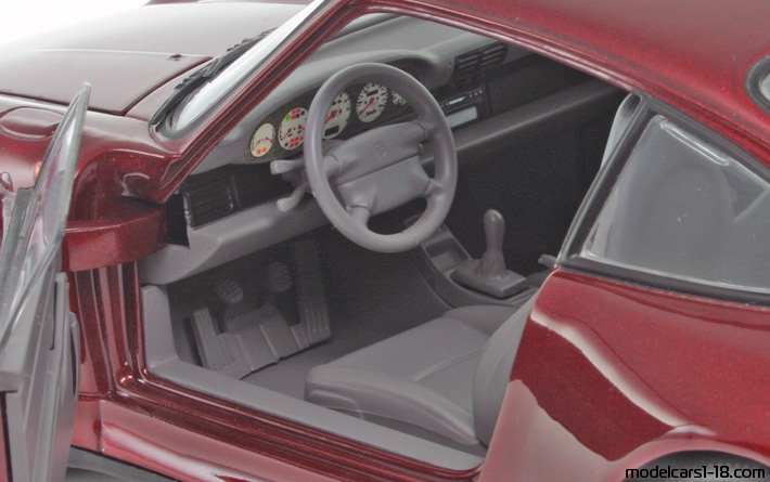 1995 - Porsche 911 Turbo (993) UT 1/18 (Kрасный) Интерьер панель приборов