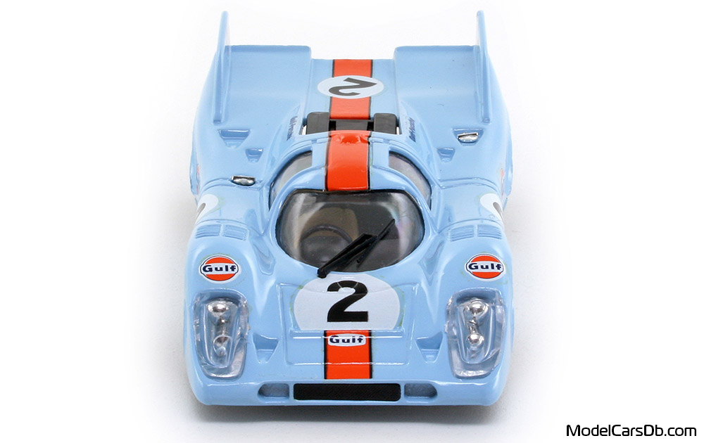 1971 - Porsche 917 K Brumm 1/43 (Blue / Оранжевый) Спереди