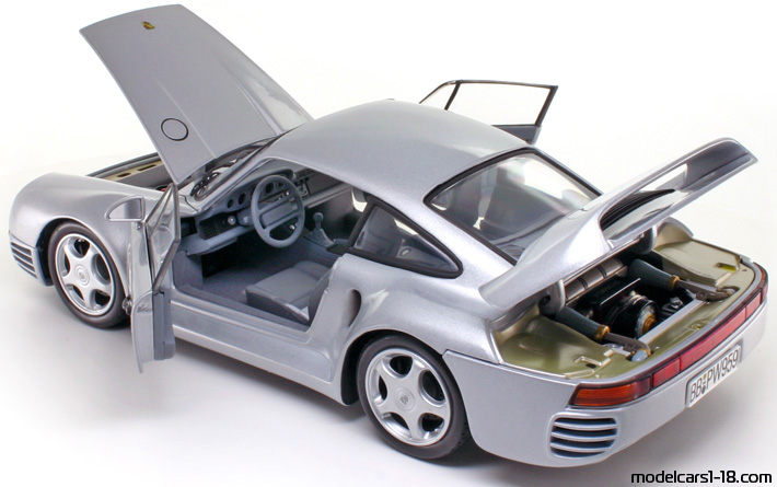 1986 - Porsche 959 Exoto 1/18 (Светло-серебристый) Открывающиеся части