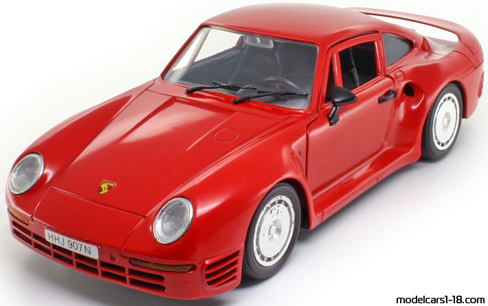 1986 - Porsche 959 Polistil 1/18 (White) Передняя левая сторона