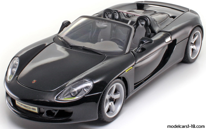 2001 - Porsche Carrera GT Concept Maisto 1/18 (Чёрный) Передняя левая сторона