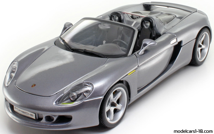 2001 - Porsche Carrera GT Concept Maisto 1/18 (Серый ) Передняя левая сторона