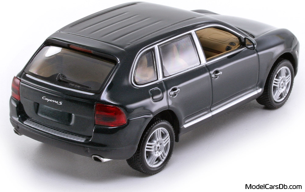 2002 - Porsche Cayenne S (9PA) Minichamps 1/43 (Синий) Задняя правая сторона