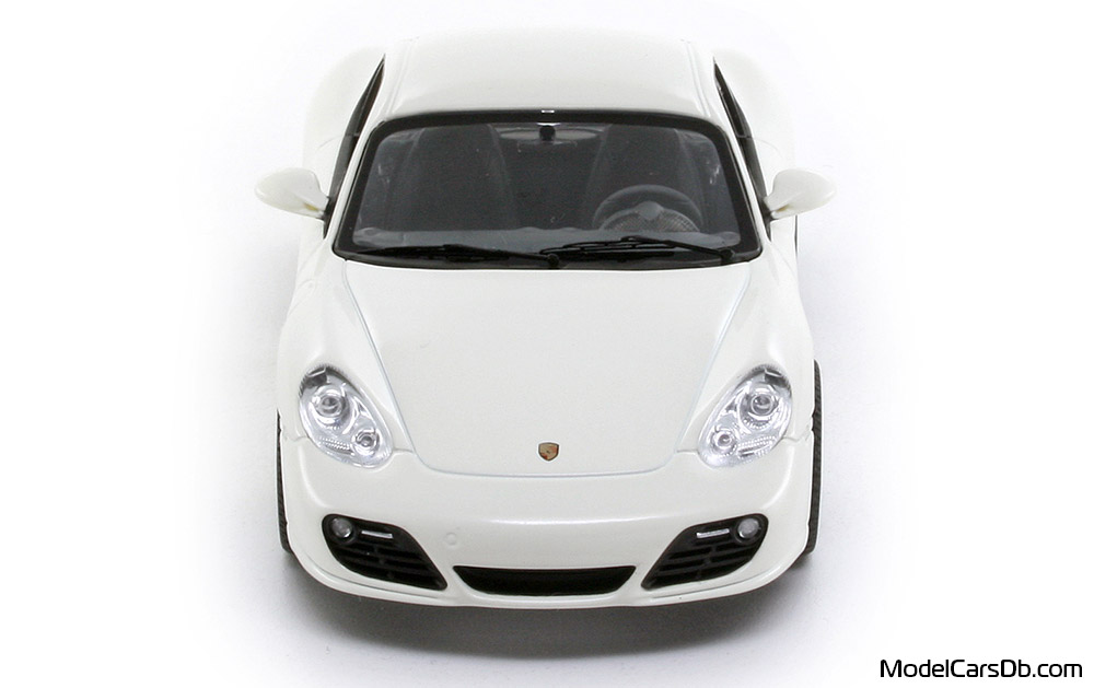 2009 - Porsche Cayman S (987) Schuco 1/43 (Белый) Спереди