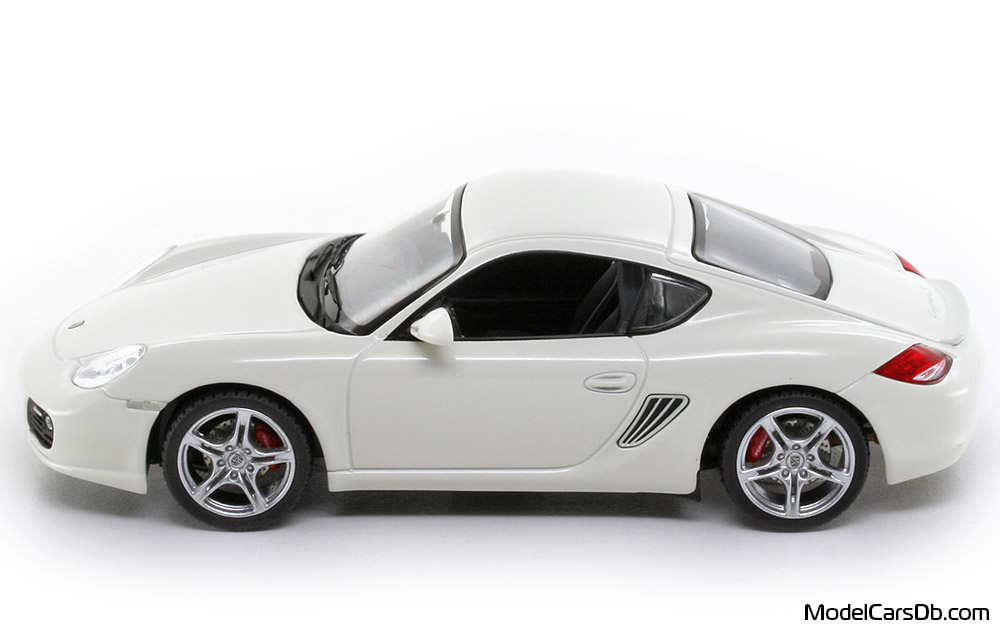 2009 - Porsche Cayman S (987) Schuco 1/43 (Белый) Сторона