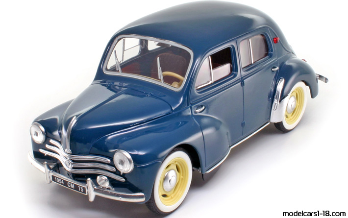 1954 - Renault 4CV Solido 1/17 (White) Передняя левая сторона