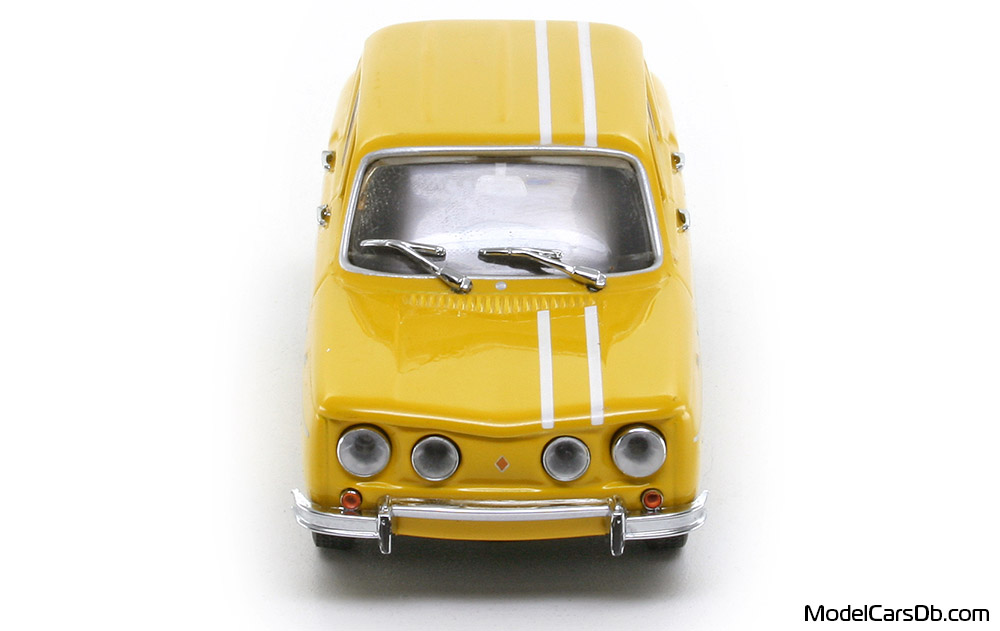 1966 - Renault 8 Gordini Minichamps 1/43 (Жёлтый / Белый) Спереди