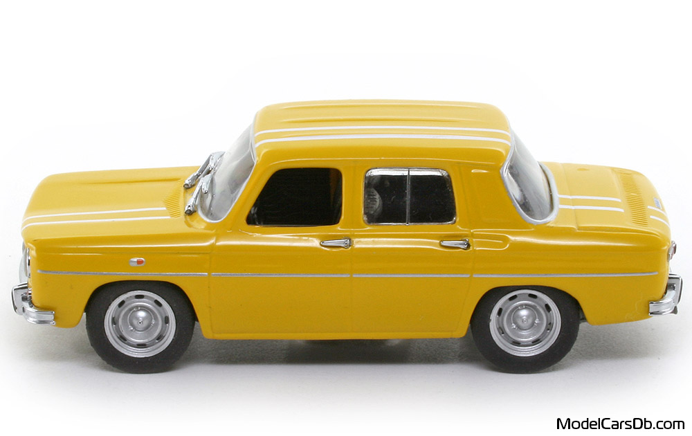 1966 - Renault 8 Gordini Minichamps 1/43 (Жёлтый / Белый) Сторона