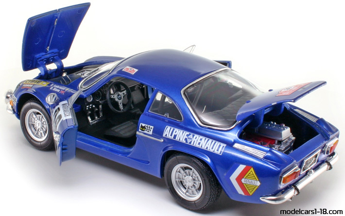 1971 - Renault Alpine A110 1600S Maisto 1/18 (Синий) Открывающиеся части