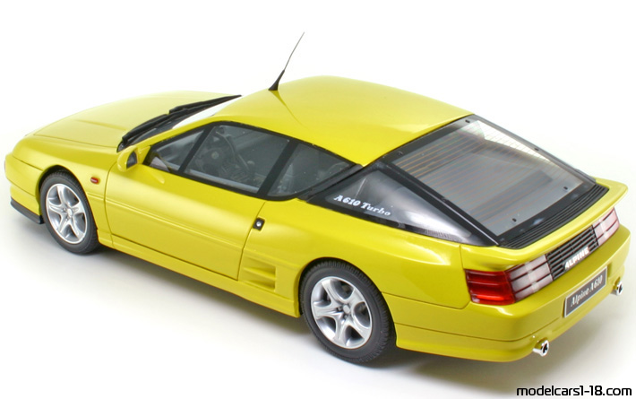 1992 - Renault Alpine A610 Otto Models 1/18 (Жёлтый) Открывающиеся части