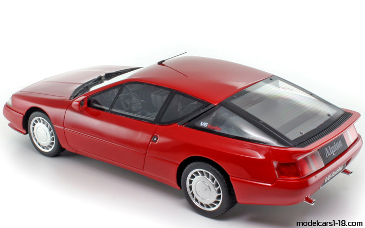 1985 - Renault Alpine GTA V6 Otto Models 1/18 (Kрасный) Открывающиеся части