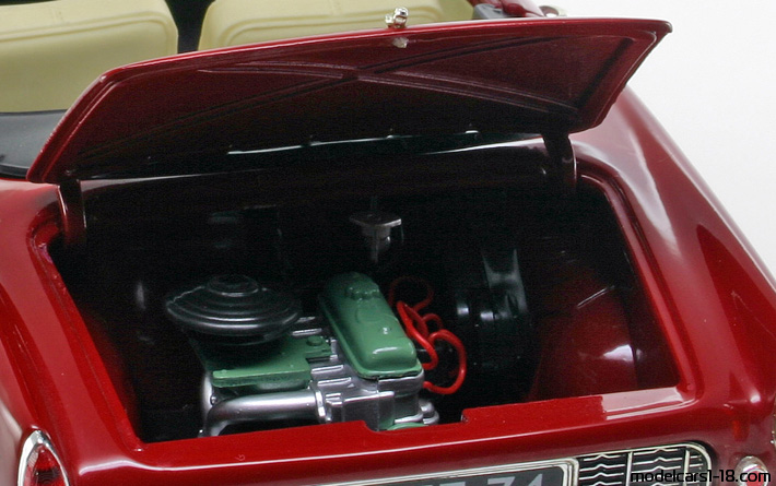 1959 - Renault Floride Norev 1/18 (Kрасный) Двигатель