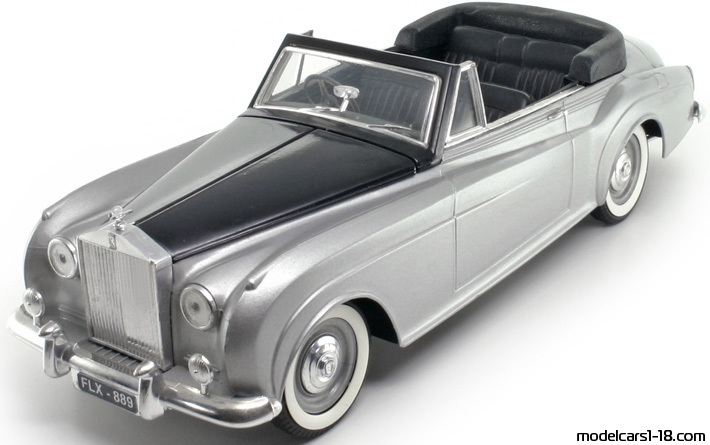 1959 - Rolls Royce Silver Cloud II Solido 1/20 (Серебристый / Чёрный) Передняя левая сторона
