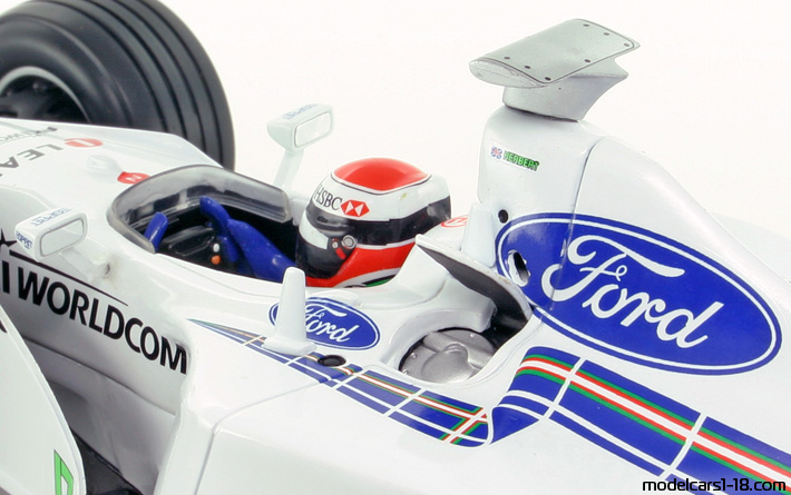 1999 - Stewart Ford SF3 Minichamps 1/18 (Белый) Интерьер панель приборов