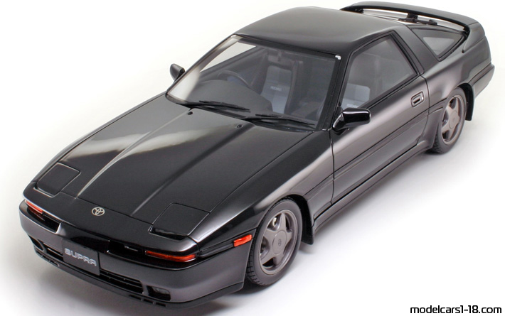 1990 - Toyota Supra 2.5 Twin Turbo R (A70) Otto Models 1/18 (Чёрный) Передняя левая сторона