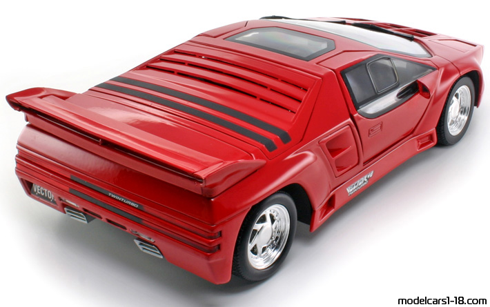 1991 - Vector W8 Twin Turbo Ricko 1/18 (Kрасный) Задняя правая сторона