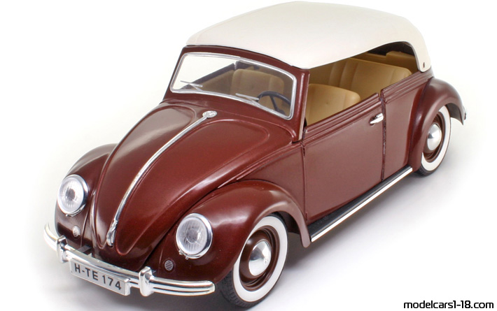 1949 - Volkswagen Beetle (Kaefer) Solido 1/17 (Коричневый) Передняя левая сторона