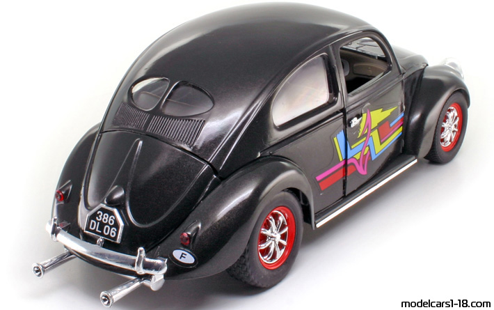 1949 - Volkswagen Beetle (Kaefer) Solido 1/17 (Чёрный) Задняя правая сторона