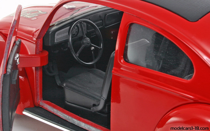 1949 - Volkswagen Beetle (Kaefer) Solido 1/17 (Kрасный) Интерьер панель приборов