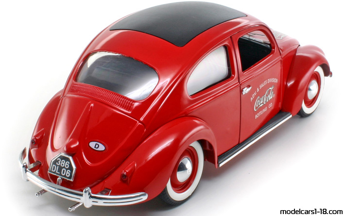 1949 - Volkswagen Beetle (Kaefer) Solido 1/17 (Kрасный) Задняя правая сторона
