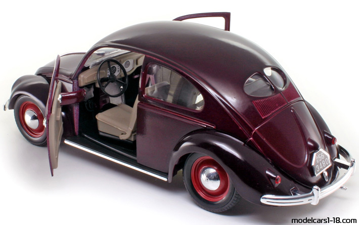 1949 - Volkswagen Beetle (Kaefer) Solido 1/17 (Brown) Открывающиеся части