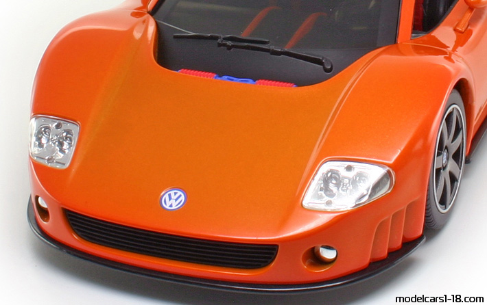 1997 - Volkswagen W12 Nardo Concept Road Signature 1/18 (Оранжевый) Багажник / Поднимающиеся фары