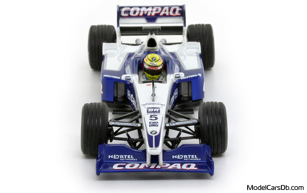 2001 - Williams BMW FW23 Launch Version (FW22) Minichamps 1/43 (Белый / Синий) Спереди