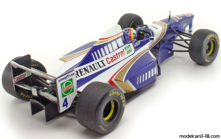 1997 - Williams Renault FW19 Launch Version (FW18) Onyx 1/18 (Синий / Белый) Задняя правая сторона